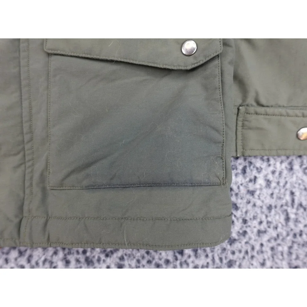 Patagonia Isthmus Parka Kids M 10 Green Sherpa Lined Hooded Jacket